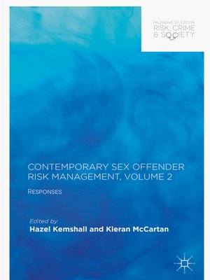 cover image of Contemporary Sex Offender Risk Management, Volume II